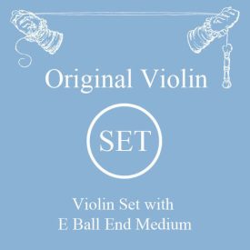  Larsen Original synthetic violin string Set  Medium, with E Ball-End, D Aluminium wound
