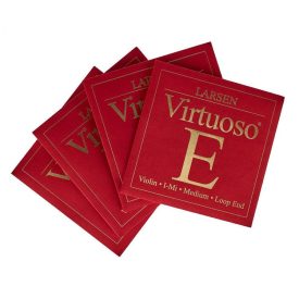 Larsen Virtuoso violinstring Set,  Medium, with E Ball-End