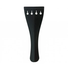 Viola Hill model ebony tailpiece, black saddle - 125 mm