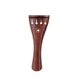 Violin round tailpiece, ebony, black saddle, Parisian eye