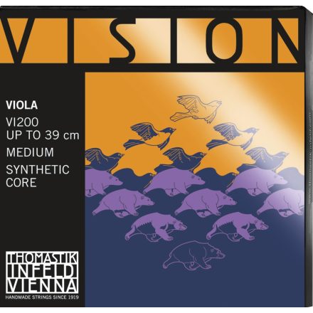 Thomastik Vision synthetic viola string 4⁄4 – 37 cm | 14½” G Synthetic core Silver wound