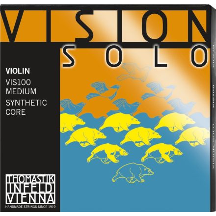 Thomastik Vision Solo synthetic violin string D Synthetic core Pure silver wound