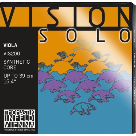 Thomastik Vision Solo synthetic viola string 4⁄4 – 37 cm | 14½” A Steel core Chrome wound Removable ball end