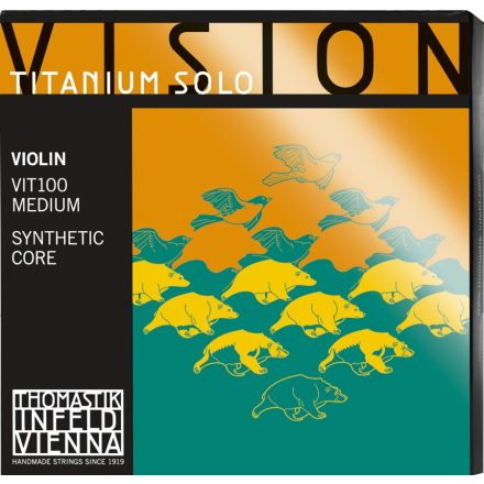 Thomastik Vision Titanium Solo synthetic violin string A Synthetic core Aluminum wound
